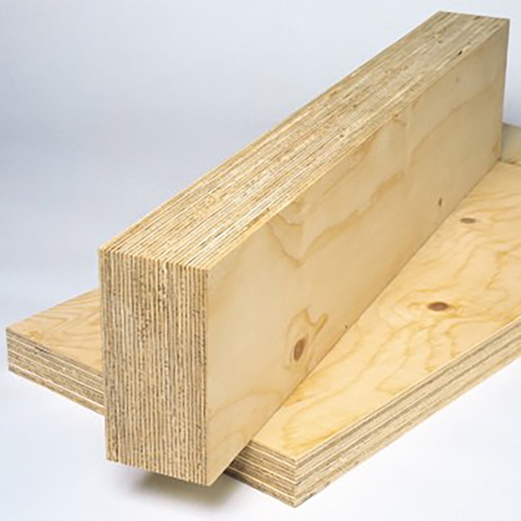 Kerto engineered wood selected for upper structural elements of the outdoor intervention