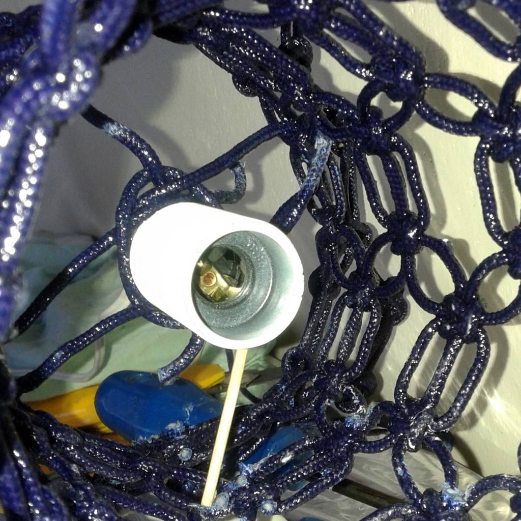 Electrical components integrated into the woven structure of the Knotlight prototype